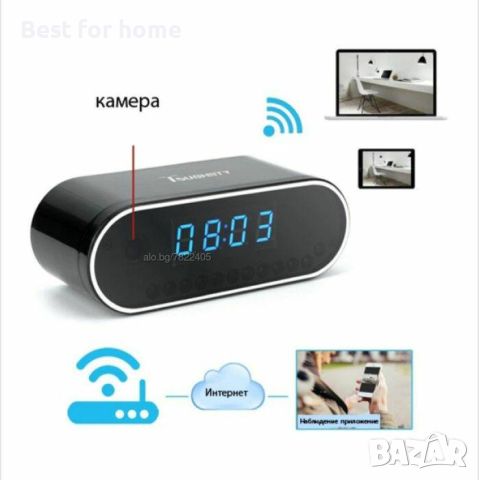 WiFi камера в настолен часовник, снимка 1 - Други - 46562897