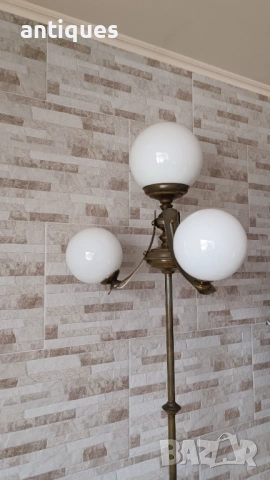 Стара месингова лампа - лампион - немски - Антика, снимка 5 - Антикварни и старинни предмети - 53005629