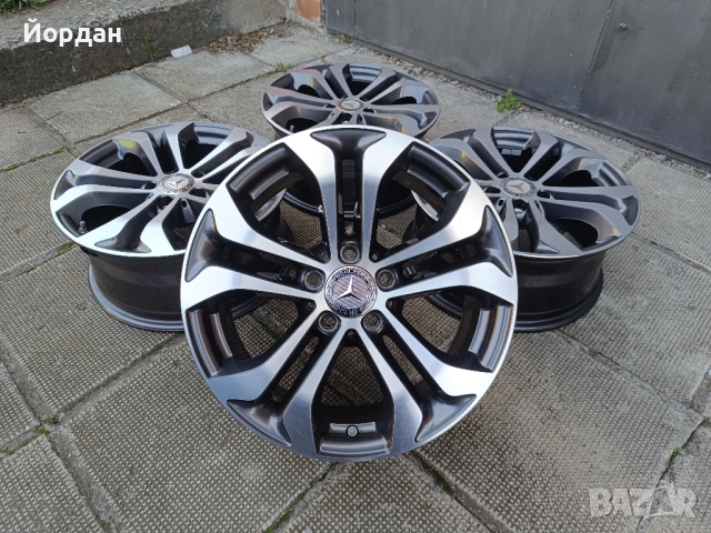 ОРИГИНАЛНИ джанти 17 ' 5x112 МЕРЦЕДЕС / MERCEDES BENZ ET36 7,5J 66,6, снимка 2 - Гуми и джанти - 54200202