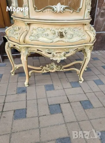 Италианска барокова витрина 025, снимка 3 - Секции и витрини - 49876814