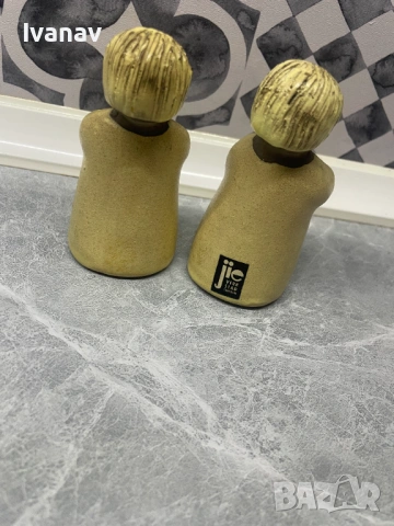 Комплект от две винтидж мини вази Jie Gantofta, снимка 2 - Вази - 53950145