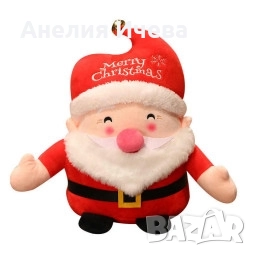 Плюшена Коледна играчка Дядо Коледа , снимка 5 - Плюшени играчки - 51562246