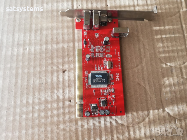 PCI 3+1 Port 1394 FireWire Adapter Card RH1394-A006, снимка 6 - Други - 45009884