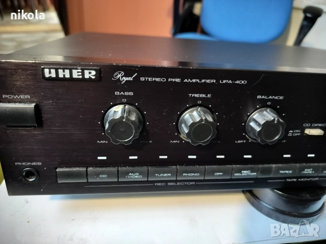 Предусилвател UHER referens 1 Upa 400 от Германия, снимка 2 - Ресийвъри, усилватели, смесителни пултове - 53766123