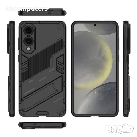 Samsung Galaxy S25 Edge Punk Armor/ Kickstand PC+TPU Удароустойчив Калъф и Протектор, снимка 3 - Резервни части за телефони - 50614932