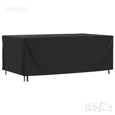 vidaXL Калъф за градинска мебел черен 240x140x90 см водоустойчив 420D(SKU:364804), снимка 4 - Други - 49271823