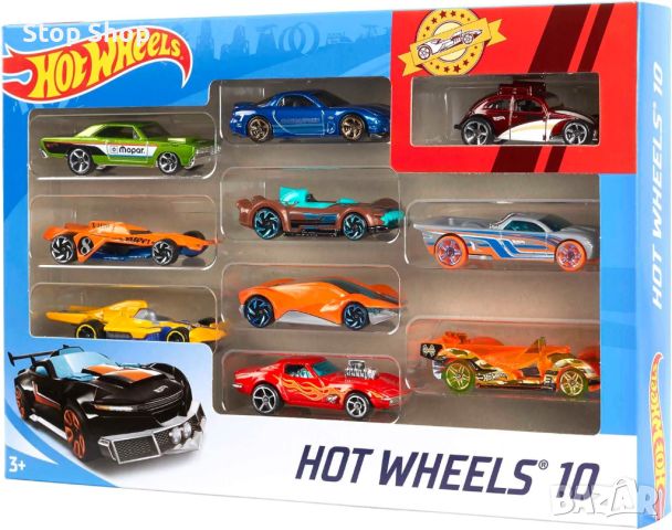 Колички играчки Hot Wheels оригинални 10 броя пакет , снимка 3 - Коли, камиони, мотори, писти - 45303172