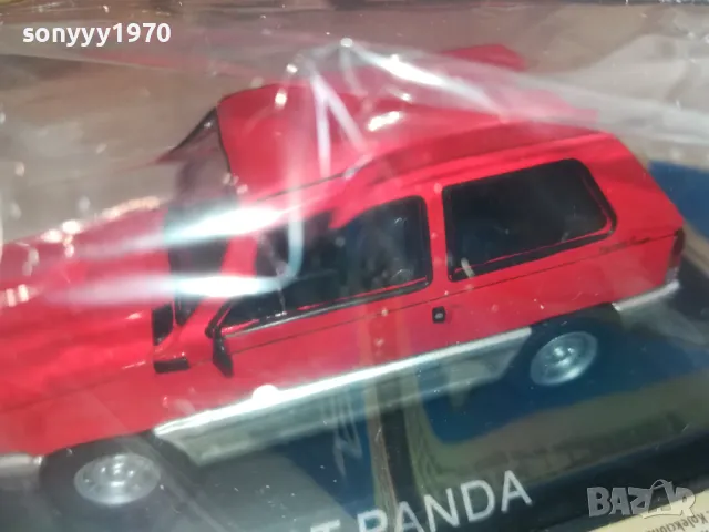 FIAT PANDA RED METAL CAR 2504251619, снимка 11 - Колекции - 50034767