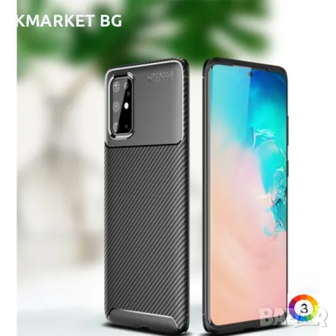 OPPO Reno 4 Pro Удароустойчив Carbon Fiber Калъф и Протектор, снимка 1 - Калъфи, кейсове - 47842079