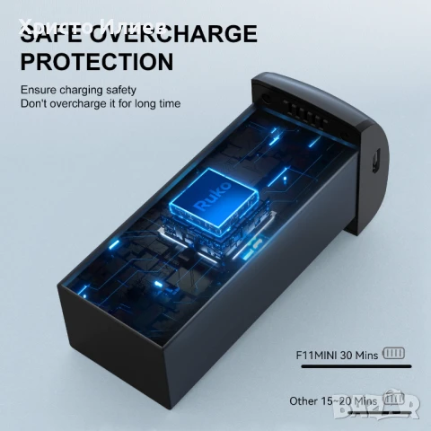 Ruko F11MINI Резервна батерия за дрон 7.6 V 2100 mAh, снимка 5 - Друга електроника - 51272261