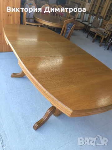 Разтегателна трапезна маса (10-147), снимка 8 - Маси - 54088838