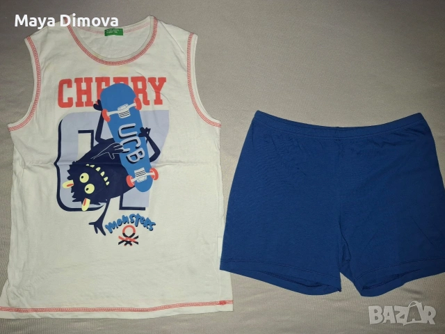 Benetton пижами 2бр. , снимка 5 - Детски пижами - 54055824