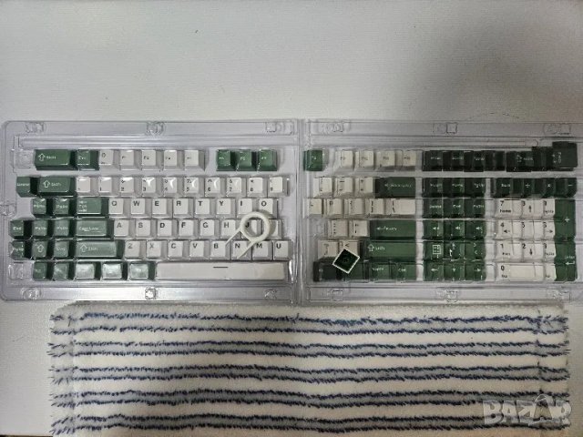 ★ █▬█ █ ▀█▀ ★Капачки за cуичове на клавиатура "Cheese Green"PBT, 