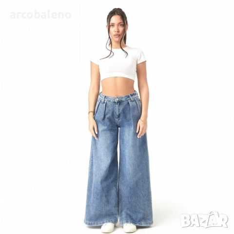 Дамски дънки с висока талия, 2цвята , снимка 3 - Дънки - 51738784