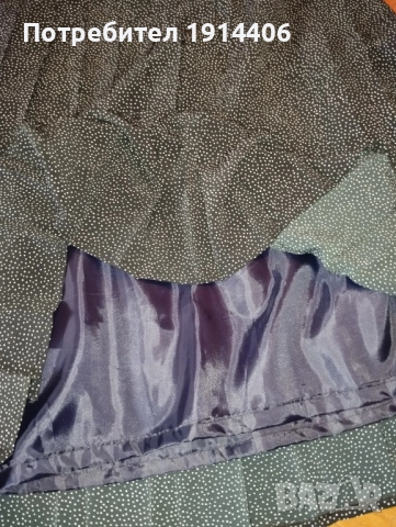 Черна пола плисе на точки , размер 42, талия 49 см., дължина 76 см., снимка 5 - Поли - 51870648