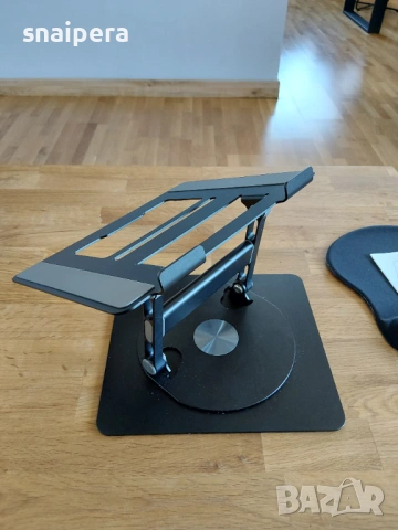 Стойка за лаптоп + подарък килимче за мишка, снимка 5 - Лаптоп аксесоари - 53937699