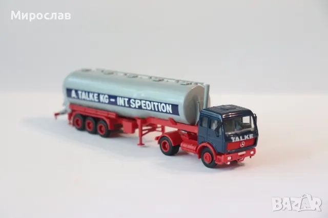 HERPA H0 1/87 MERCEDES СИЛОЗ ЦИСТЕРНА КАМИОН ТИР МОДЕЛ, снимка 5 - Колекции - 50142573
