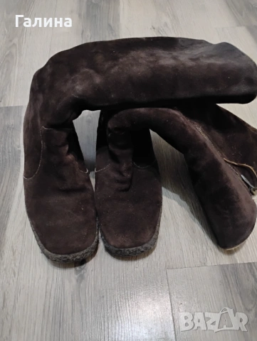 Ботуши от естествен  велур, снимка 7 - Дамски ботуши - 53939786