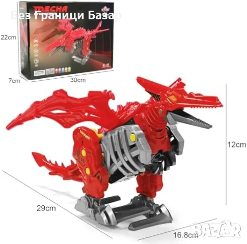 Нов RC Динозавър Играчка Сглобяема STEM Подарък за Деца 8+ години, снимка 5 - Други - 51118197