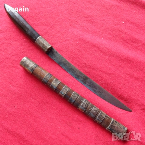 Нож, кама със сребърен обков., снимка 3 - Антикварни и старинни предмети - 54077230