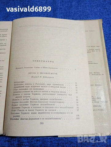 Шота Руставели - Витязът в тигрова кожа , снимка 6 - Художествена литература - 54085910