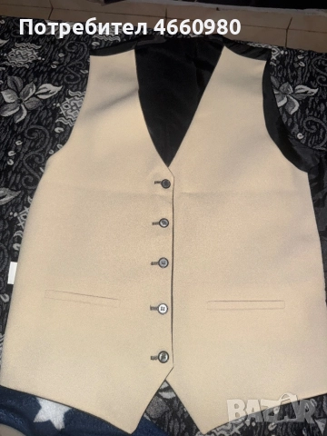 Елегантен мъжки костюм 46 (S), сив, класически стил, снимка 2 - Костюми - 52542672