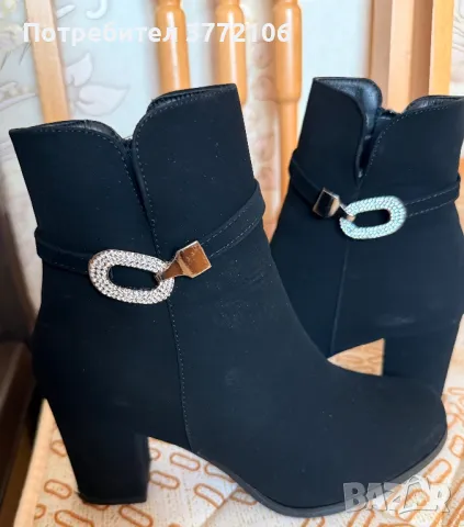 Дамски боти на ток, снимка 2 - Дамски боти - 49685490