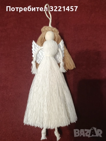 Коледни играчки от макраме , снимка 5 - Декорация за дома - 52436474