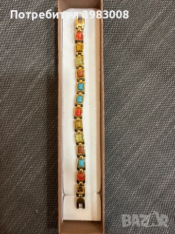 Титаниева магнитна гривна за регулиране на високо кръвно от неръждаема стомана, снимка 2 - Гривни - 53988596