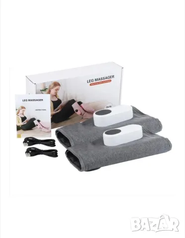 Безжичен масажор за крака, 5W, 1800mAh, комплект от 2 бр., 58x30cm