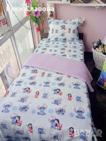 Детско Памучно спално бельо Стич,Спайдермен, Пепа пиг,Пес Патрул,Ана и Елза, снимка 4 - Спално бельо и завивки - 32697262