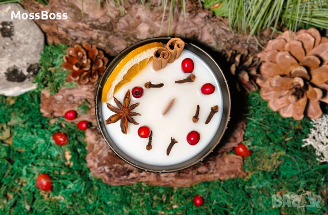 Натурални коледни свещи, снимка 2 - Коледни подаръци - 52790731