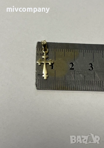 Златна висулка(кръст) 0.44гр., снимка 4 - Колиета, медальони, синджири - 53510206