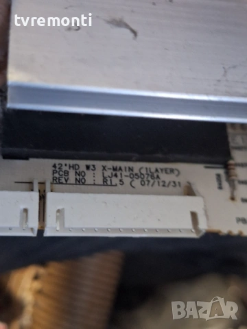 MAIN BOARD LJ41-05075A , for ,SAMSUNG PS42A456P2C 42inc DISPLAY S42AX-YB04, снимка 4 - Части и Платки - 53428533