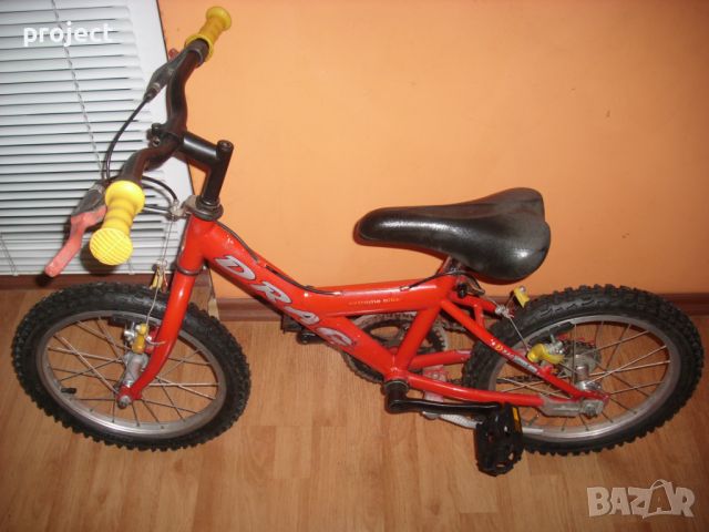DRAG (Драг) 16" детско колело,велосипед с помощни колела .Промо цена, снимка 6 - Детски велосипеди, триколки и коли - 45164583