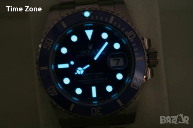 Rolex Submariner 40mm 'Smurf' White Gold Ceramic Automatic Различни Варианти, снимка 9 - Мъжки - 54072443