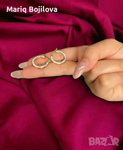 Луксозни обеци от медицинска стомана R e b e c c a с , снимка 1