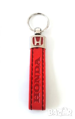 Автомобилен кожен ключодържател / за Honda Хонда / червен цвят / стилни елегантни авто аксесоари, снимка 2 - Аксесоари и консумативи - 45540029