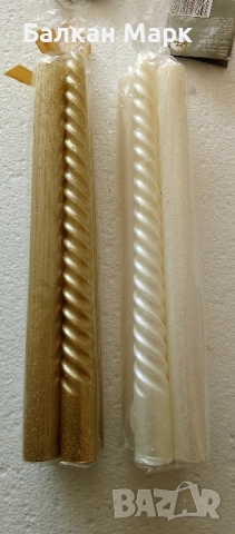 ✨ Френски Коледни свещи – комплект 4 броя ✨, снимка 3 - Декорация за дома - 51893013