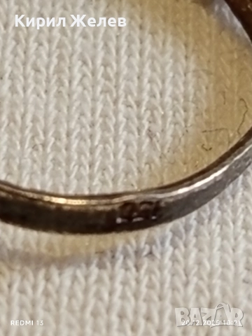 ВИНТИДЖ СРЕБЪРЕН ПРЪСТЕН с ФЛОРАЛЕН МОТИВ и ЮВЕЛИРНО ПОЛИРАН КОРНЕОЛ 34032, снимка 9 - Пръстени - 52855165