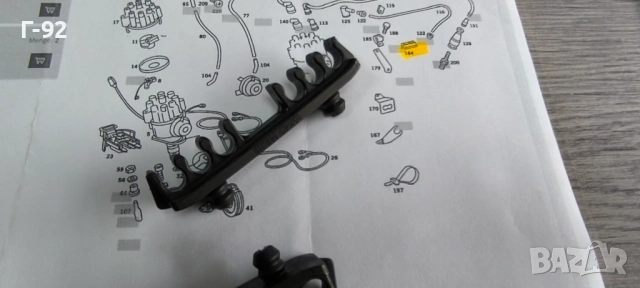 A1101590640**NEU**MERCEDES-BENZ**ДЪРЖАЧ ЗА КАБЕЛИТЕ НА ЗАПАЛВАНЕТО**, снимка 2 - Части - 53602845