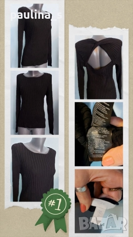 Четири различни броя / Еластична сезонна блуза "tru", "H&M", "VRS" и Italy , снимка 15 - Блузи с дълъг ръкав и пуловери - 40537039