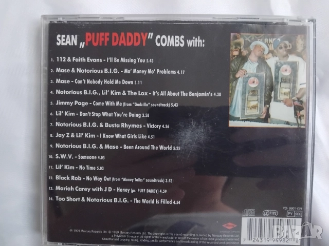 Sean "Puff Daddy" Combs - матричен диск музика, снимка 2 - CD дискове - 52950252