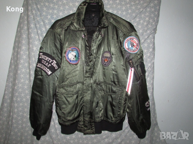 Пилотско яке Air Force USA F-4 Phantom II бомбър Pilots Military естествена кожа манто Milan  