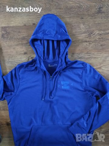 Under Armour Men's Fleece 1/2 Zip Hoodie - страхотно мъжко горнище Л, снимка 7 - Спортни дрехи, екипи - 45626173