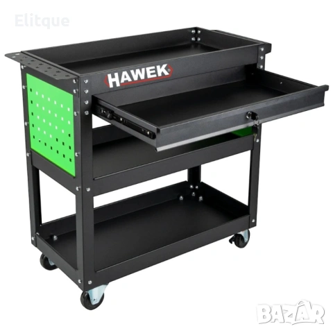 Инструментална количка HAWEK с 3 рафта и 1 чекмедже, HW-1191