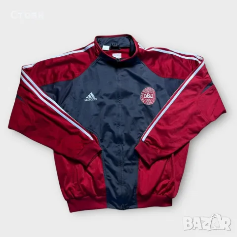 Adidas Denmark 2005/2006 Vintage Football Windbreaker Jacket, снимка 1 - Спортни дрехи, екипи - 49599999