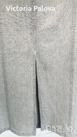 Модерна кройка пола FRANCO CALLEGARI груб лен, снимка 6 - Поли - 51030481