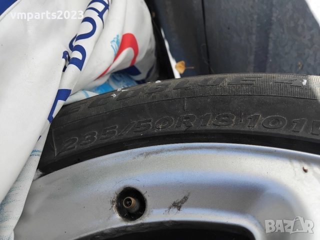 18" джанти 5х112 Audi 8J et43 с всесезонни гуми 235/50/18 дот 2019г, снимка 8 - Гуми и джанти - 51993744