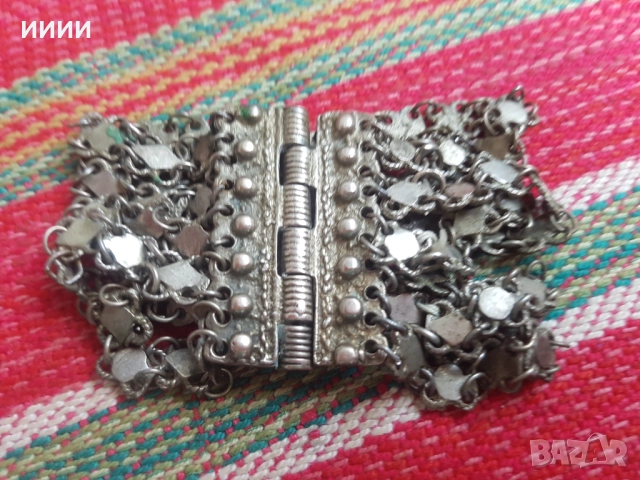 Възрожденска сребърна гривна верижка 